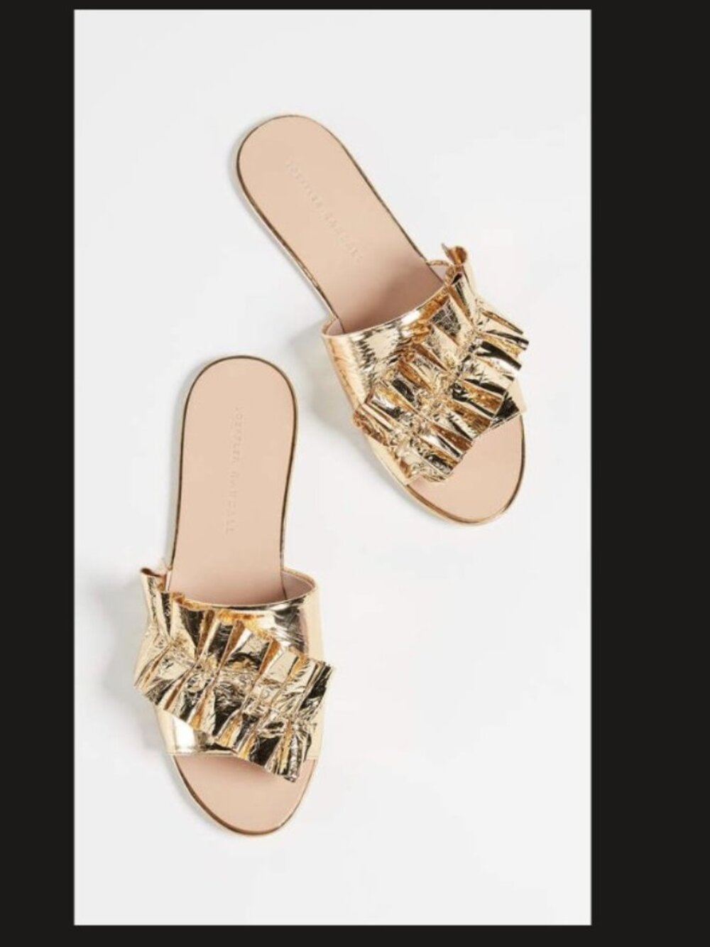 Loeffler Randal Rey Sandal, Gold Size 9